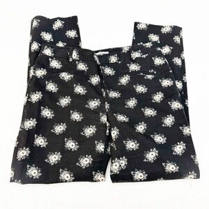 Club Monaco Black Floral Pants